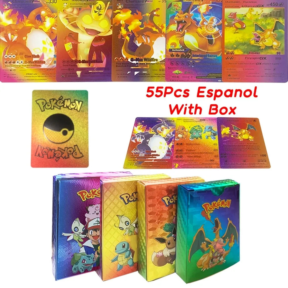 27–110 Stück Pokemon-Karten, Sammelkartenspielzeug