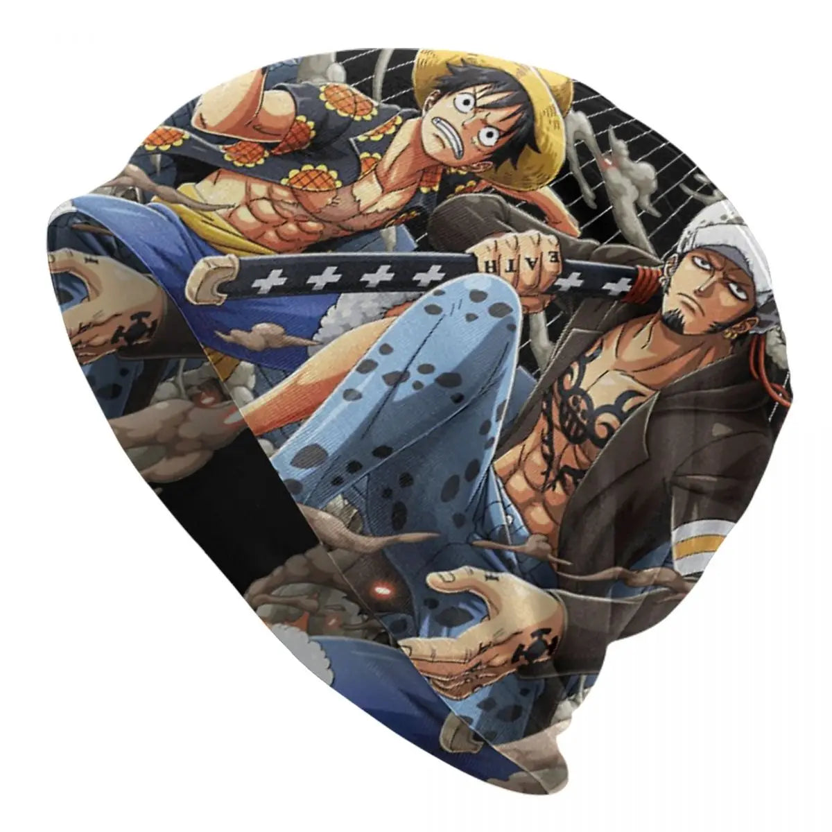 Trafalgar Law One Piece Cap – Anime Fashion Unisex Ski Skullies Beanie | Warme elastische Thermomütze für den Frühling
