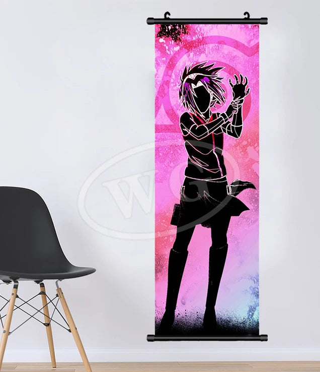 Bandai Anime Canvas Naruto Painting Kakashi Picture Hanging Scrolls Home Decor Wall Artwork