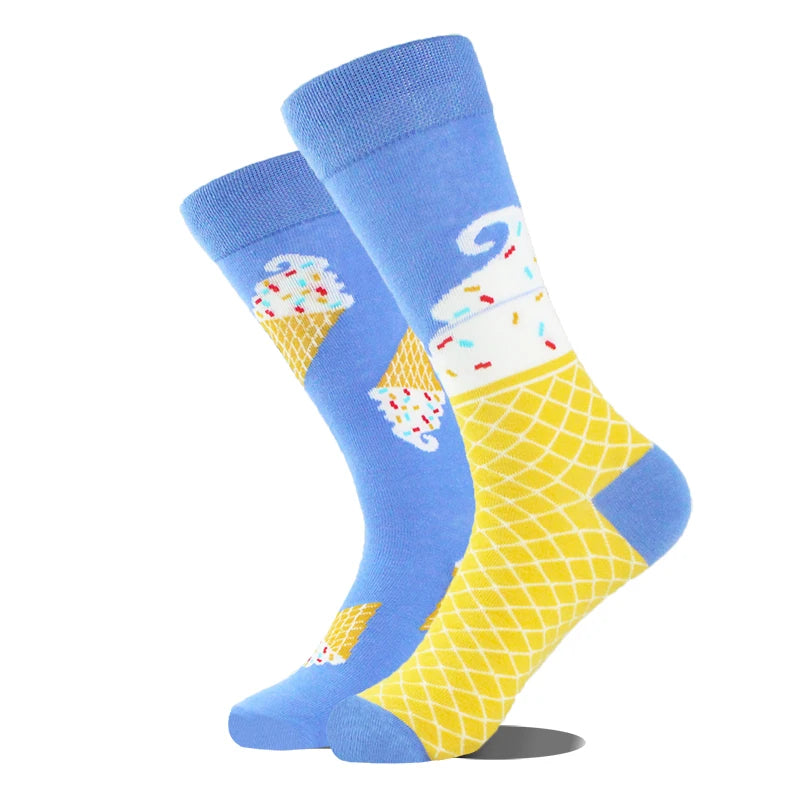 AB Happy Cotton Chaussettes amusantes Panda Duck Crazy Design Sokken