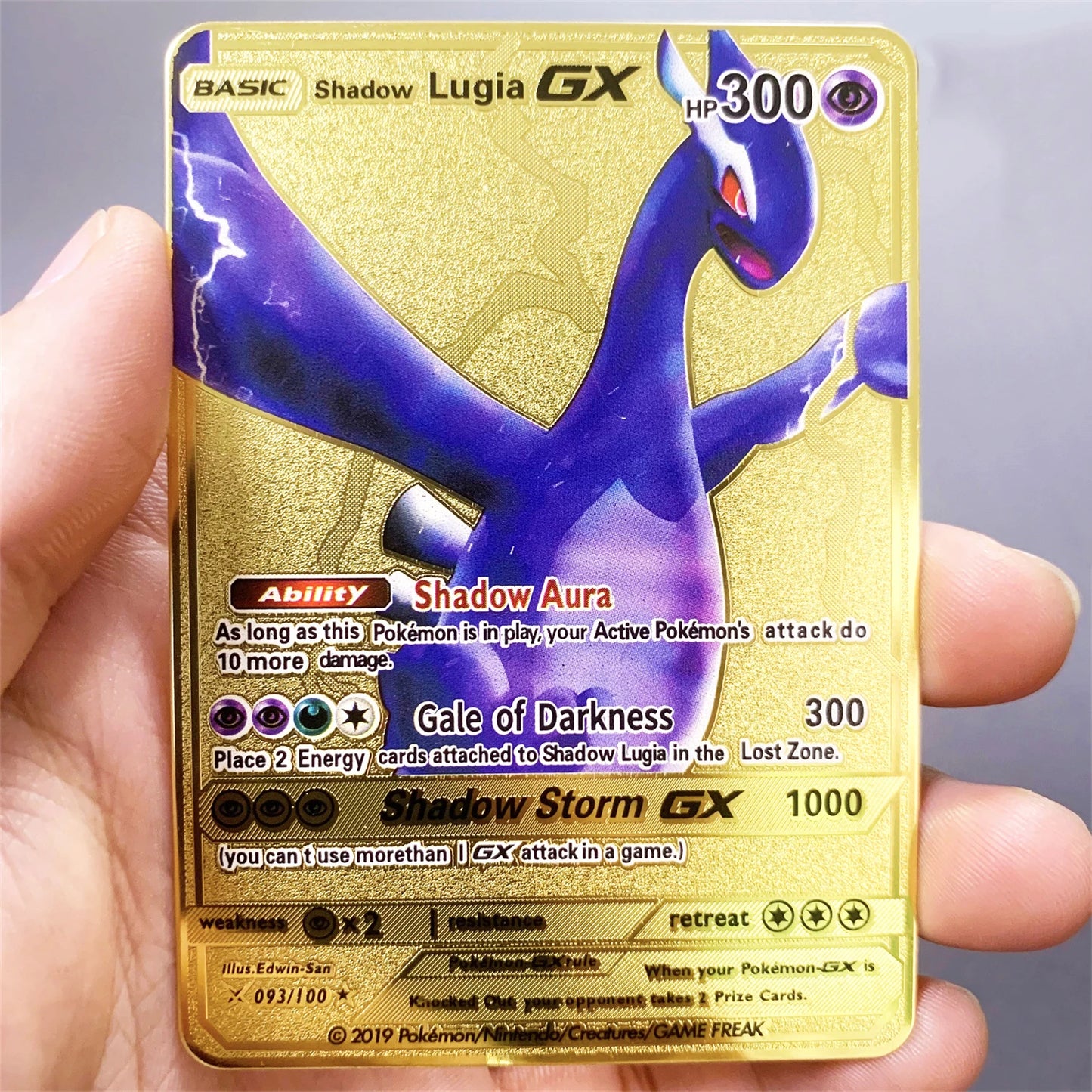 Pokemon Metall Karte 10000 Punkte Arceus Charizard Raichu Super Karte Goldene Englisch Anime Sammlung Karten