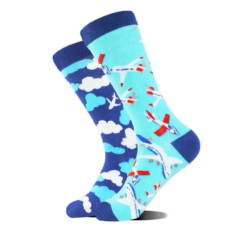 AB Happy Cotton Chaussettes amusantes Panda Duck Crazy Design Sokken