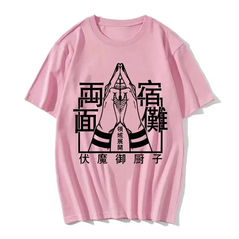 Gojo Satoru Anime T-Shirt Jujutsu Kaisen Graphic Tee for Women & Men