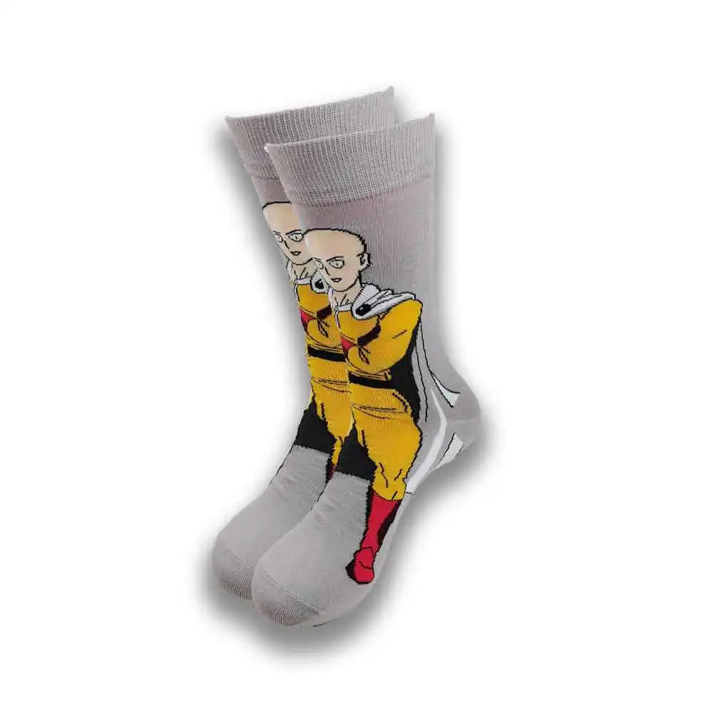 Cartoon-Langsocken – Fröhliche Anime-Crew-Socken mit coolen Street-Fashion-Designs