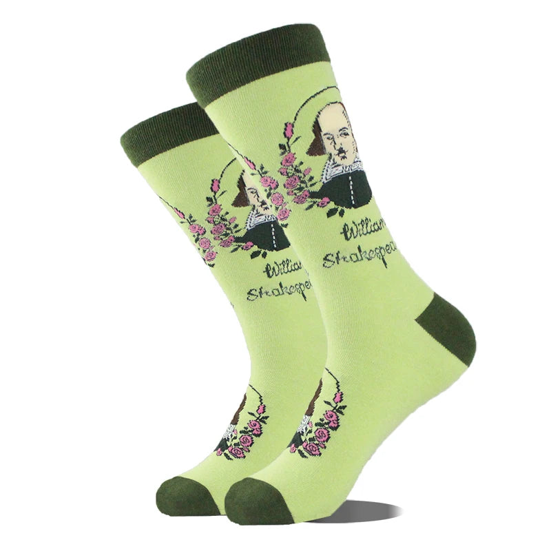 Design Ente Lustige Socken Männer Glücklich Musik Bier Zahn Panda Pinguin