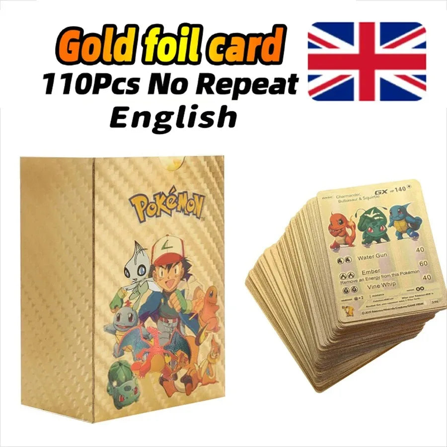 27–110 Stück Pokemon-Karten, Sammelkartenspielzeug