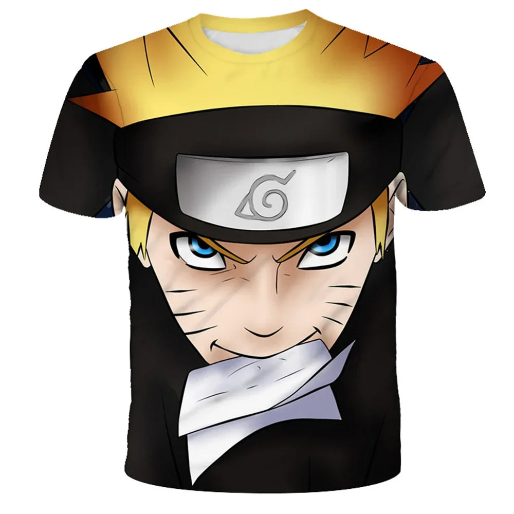 Uzumaki Naruto 3D Printed T-Shirt 2025 Fashion Short Sleeve for Men