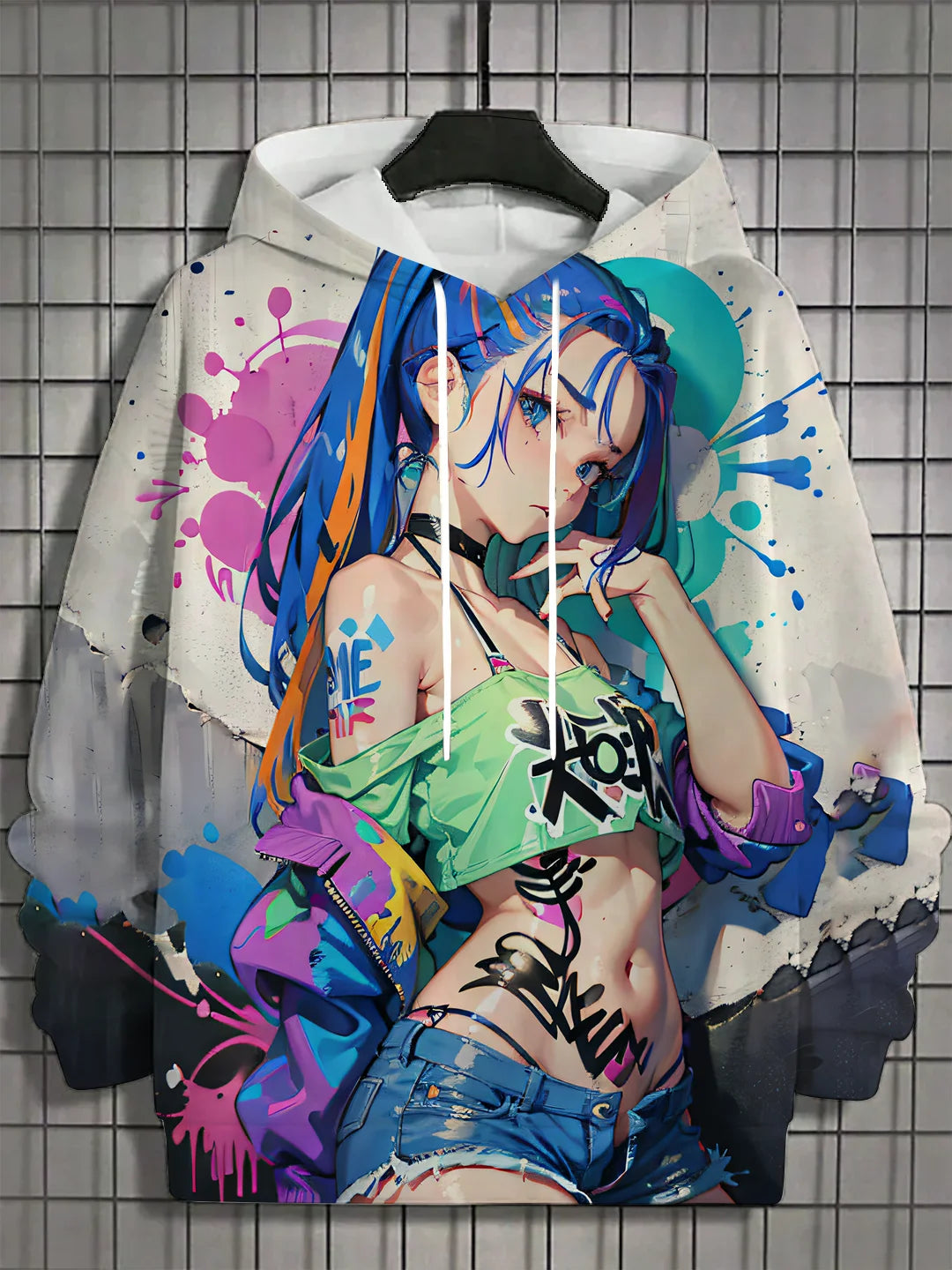 Neue Hoodies mit Anime-Print – Modische Herbst-/Winter-Sweatshirts für Männer und Frauen