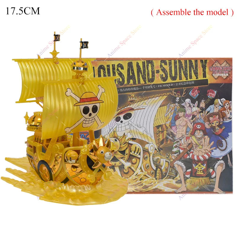 18cm Anime One Piece Figur Piratenschiff Spielzeug Actionfiguren
