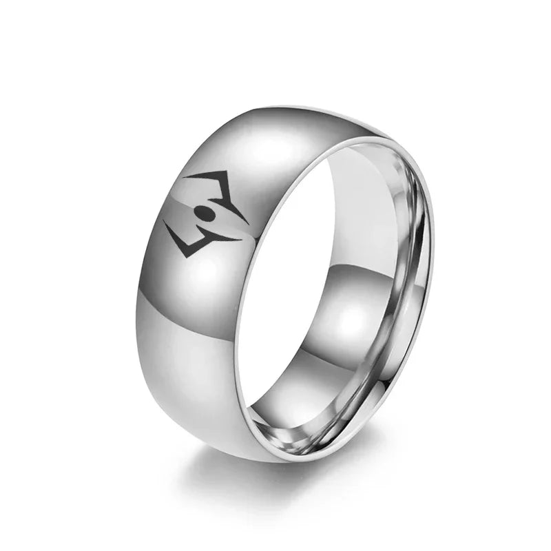 Jujutsu Kaisen Ryomen Sukuna Ring – Zweiseitiger Edelstahl Unisex Cosplay Schmuck Requisite & Geschenk