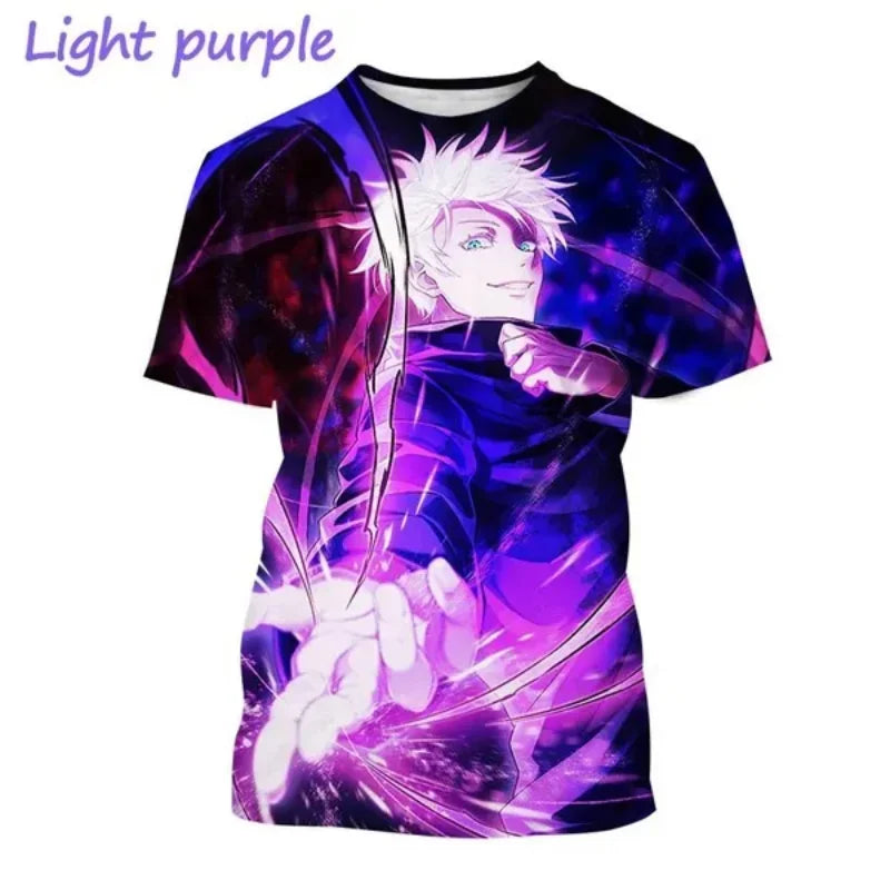 T-shirt Gojo et Yuji de style Harajuku