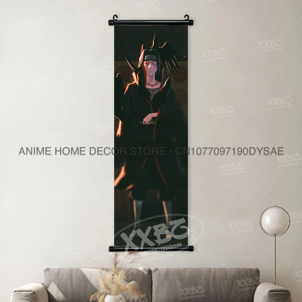Naruto Posters Scroll Wall Decor Anime Hanging Nara Shikamaru Art Paintings Orochimaru