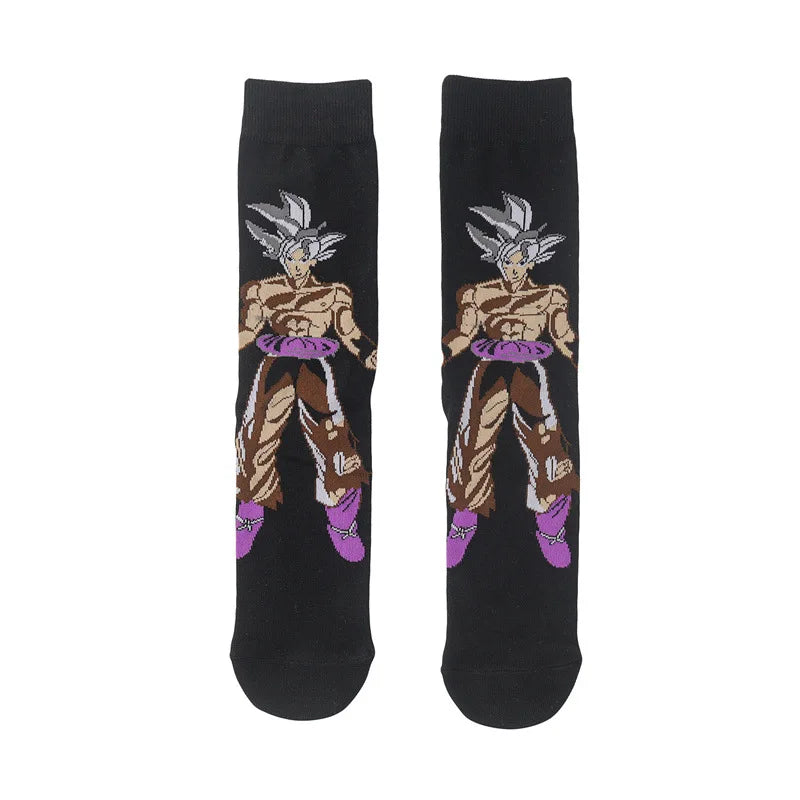Socken mit Anime-Cartoon-Charakteren für Herren – Cosplay-Skateboard-Stil