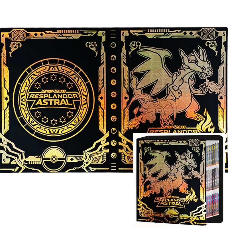 Karte Album Charizard 240/432Pcs Buch Karte Brief Eevee Halter Binder Anime Karten Protector Notebook