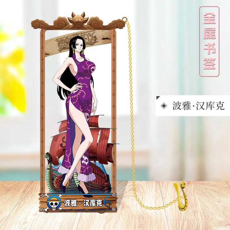 ONE PIECE Metal Bookmarks with Various Cartoon Characters for Cosplay