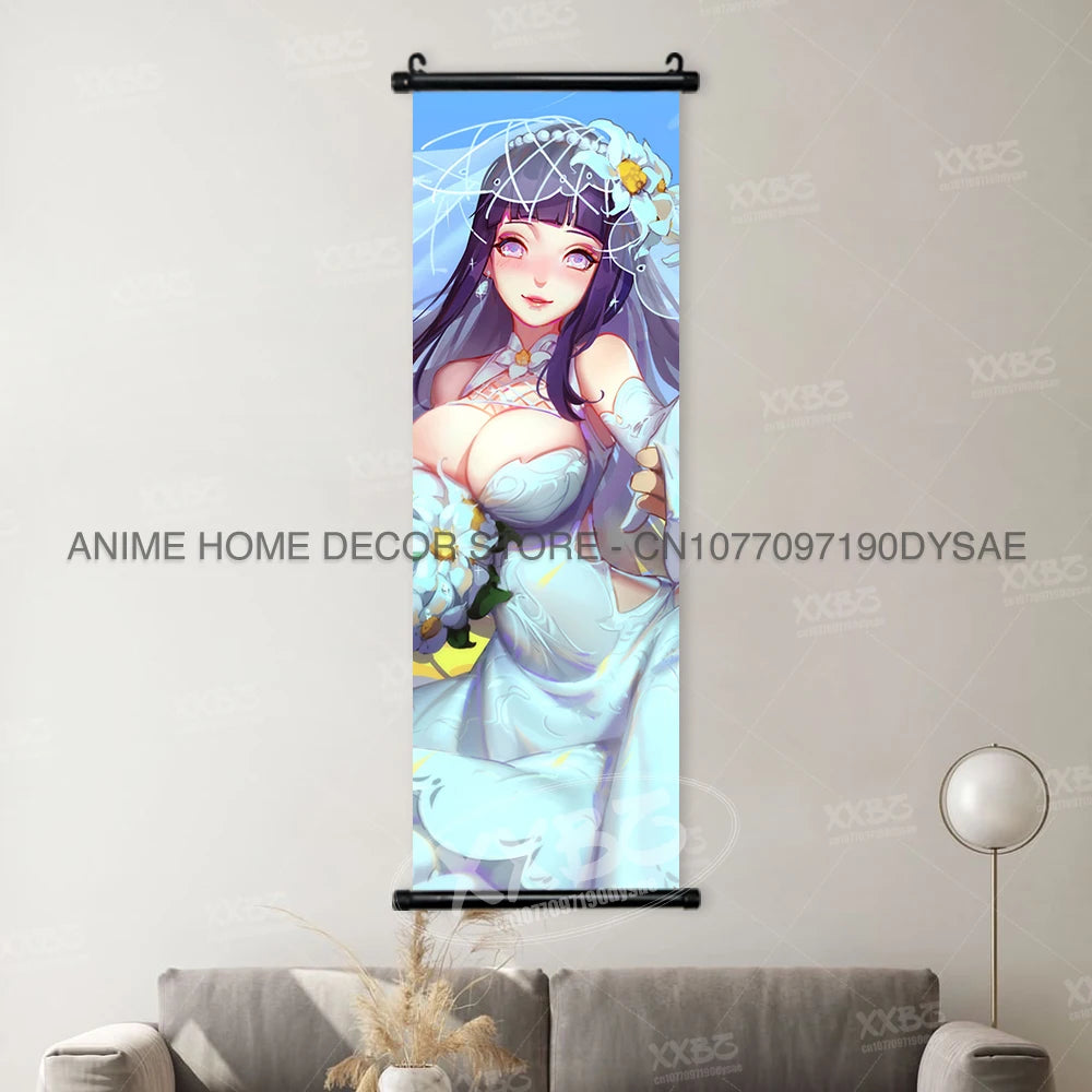 Naruto Posters Scroll Wall Decor Anime Hanging Nara Shikamaru Art Paintings Orochimaru