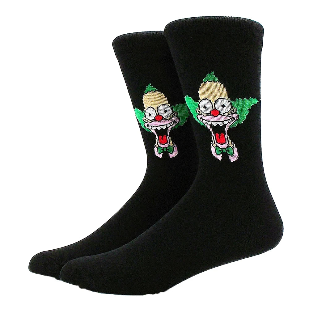 1 Pair Anime Movie Cotton Crew Socks – Role-Playing Calf Socks
