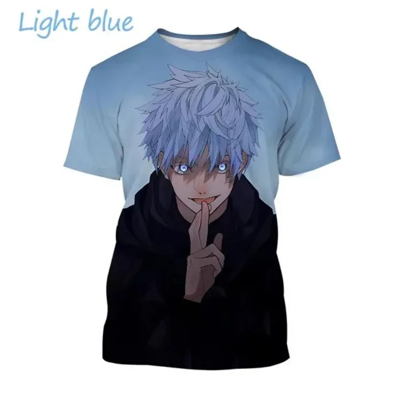 T-shirt Gojo et Yuji de style Harajuku