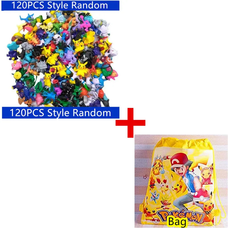 1-144 PCS Pokémon Gift Box – Christmas Action Figure Set with Genuine Pikachu & More Toys for Kids
