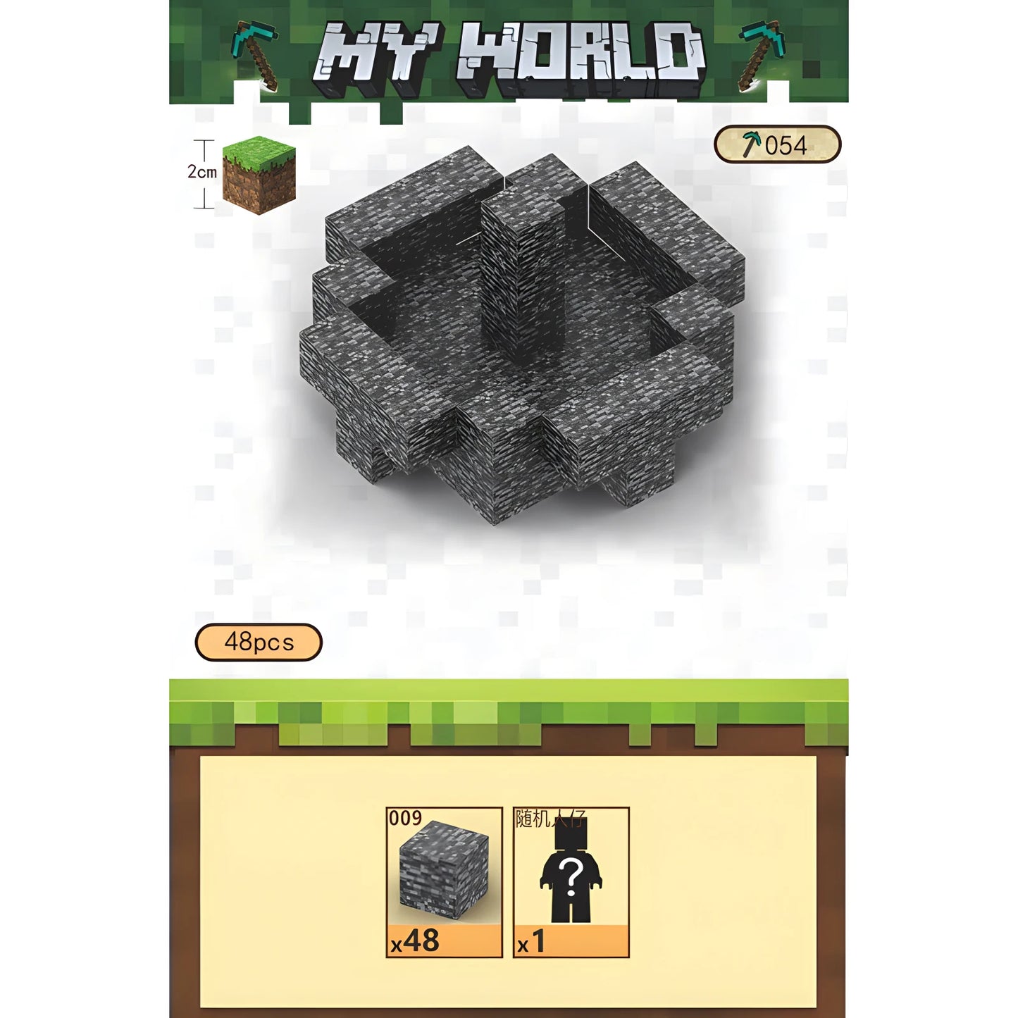 MineCraftion Dungeons DIY-Karte und TNT-Figuren – Kreatives Spielzeugset für Kinder