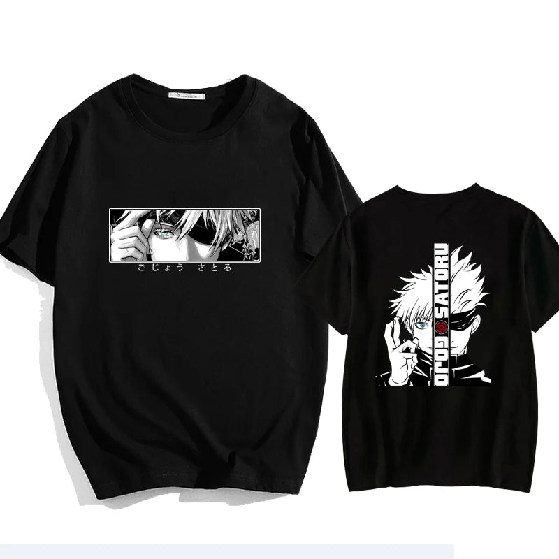 T-shirt graphique animé Satoru Gojo