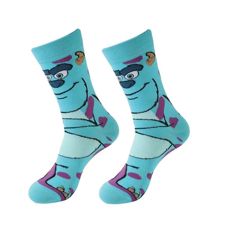 MINISO Disney Cartoon Anime Socken Herren Damen Neuheit Lustige Designer Socken