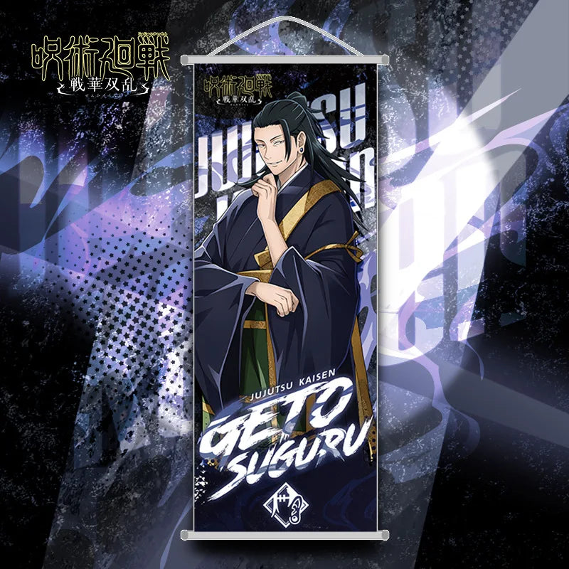 New Bandai Jujutsu Kaisen Itadori Yuji Anime Peripherals Hanging Poster 25*70cm