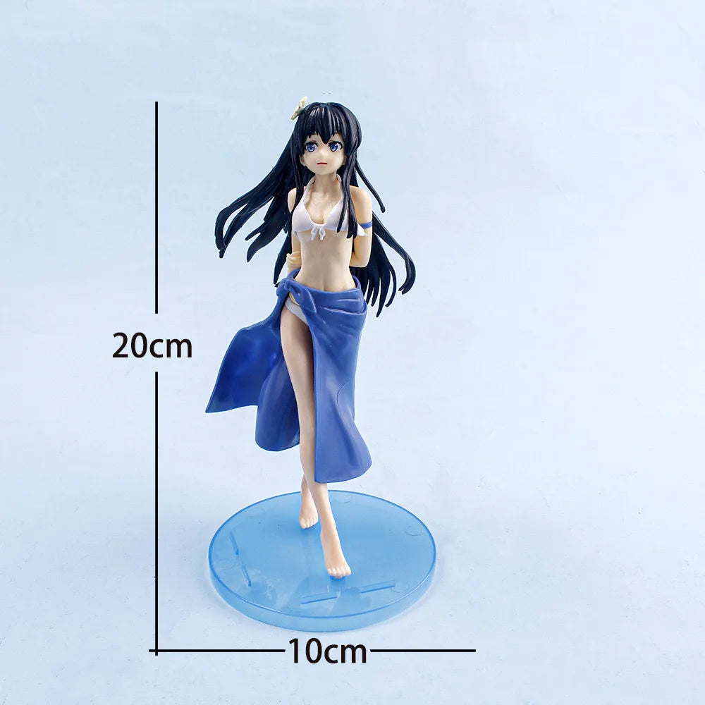 "24cm Yosuga no Sora PVC Anime Figure - Cute White Suspender Skirt | Ideal Gift for Girls"