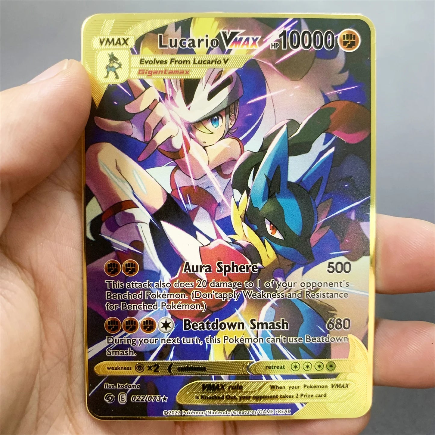 Pokemon Metall Karte 10000 Punkte Arceus Charizard Raichu Super Karte Goldene Englisch Anime Sammlung Karten