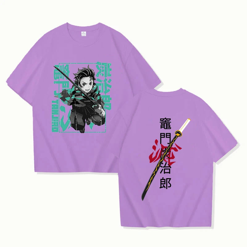 Kamado Tanjirou Graphic T-Shirt Cool Anime Summer Tee