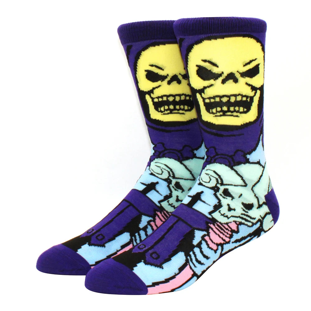 1 Pair New Anime Movie Socks – Cotton Crew, Role-Playing Calf Socks