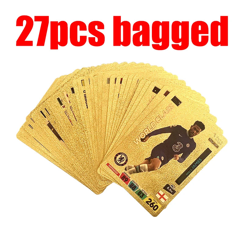 27-55Pcs Ballsuperstar Colour Card Star Limited Edition Signature Series Trading Football Player Card
