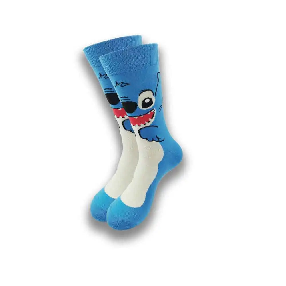 Neue lustige Cartoon-Anime-Socken – 200-Nadel-Baumwolle, atmungsaktiver Hip-Hop-Stil für Männer und Frauen