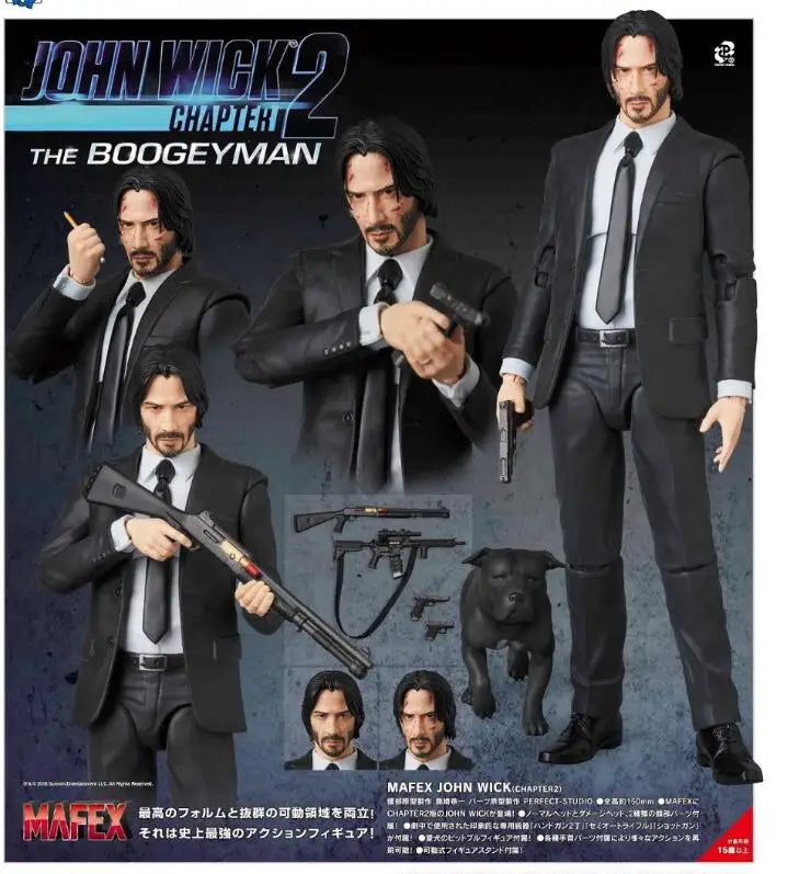 16 cm große Actionfigur zu John Wick Kapitel 2 – bewegliches PVC-Sammelmodell