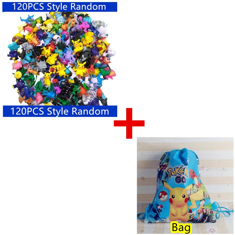 1-144 PCS Pokémon Gift Box – Christmas Action Figure Set with Genuine Pikachu & More Toys for Kids