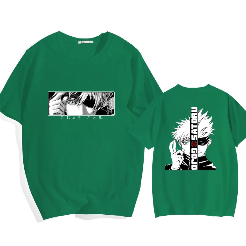 T-shirt graphique animé Satoru Gojo