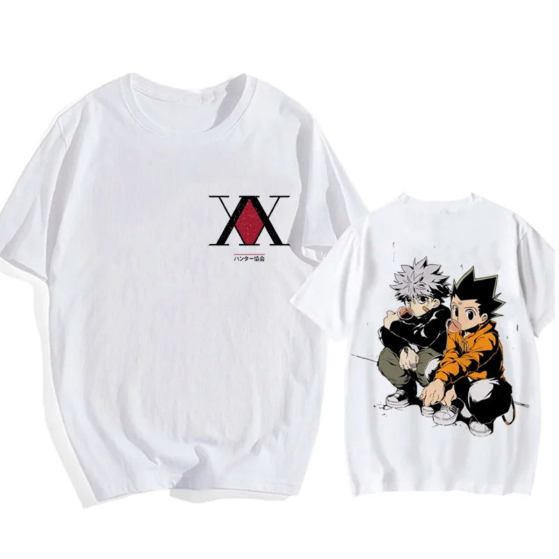 Kawaii Hisoka & Killua T-Shirt Hunter X Hunter Devil Eye Cartoon Anime Tee