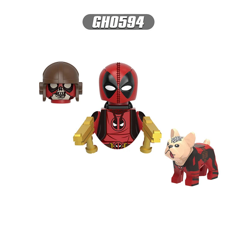 Marvel Mini Blocks – Doctor Doom, Cable und Mr. Sinister Actionfiguren, Bauspielzeugset für Kinder und Partygeschenke