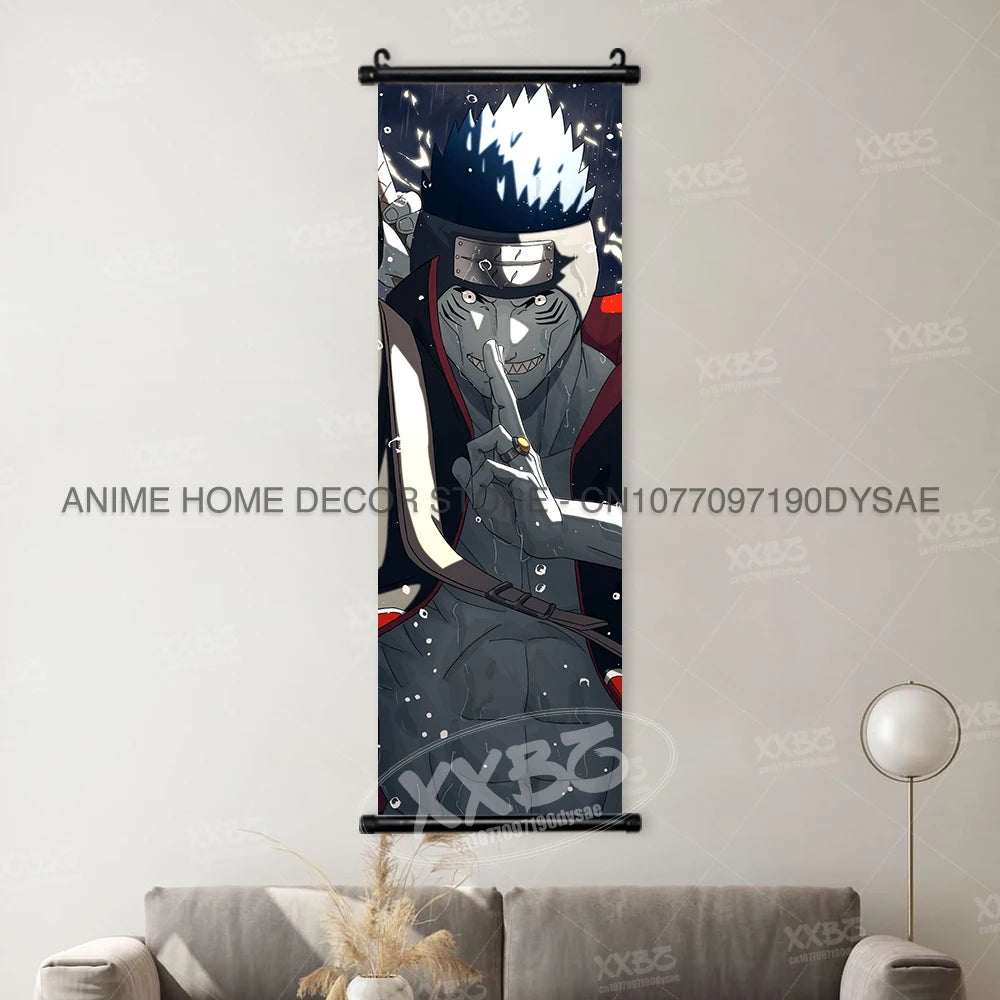 Naruto Posters Scroll Wall Decor Anime Hanging Nara Shikamaru Art Paintings Orochimaru