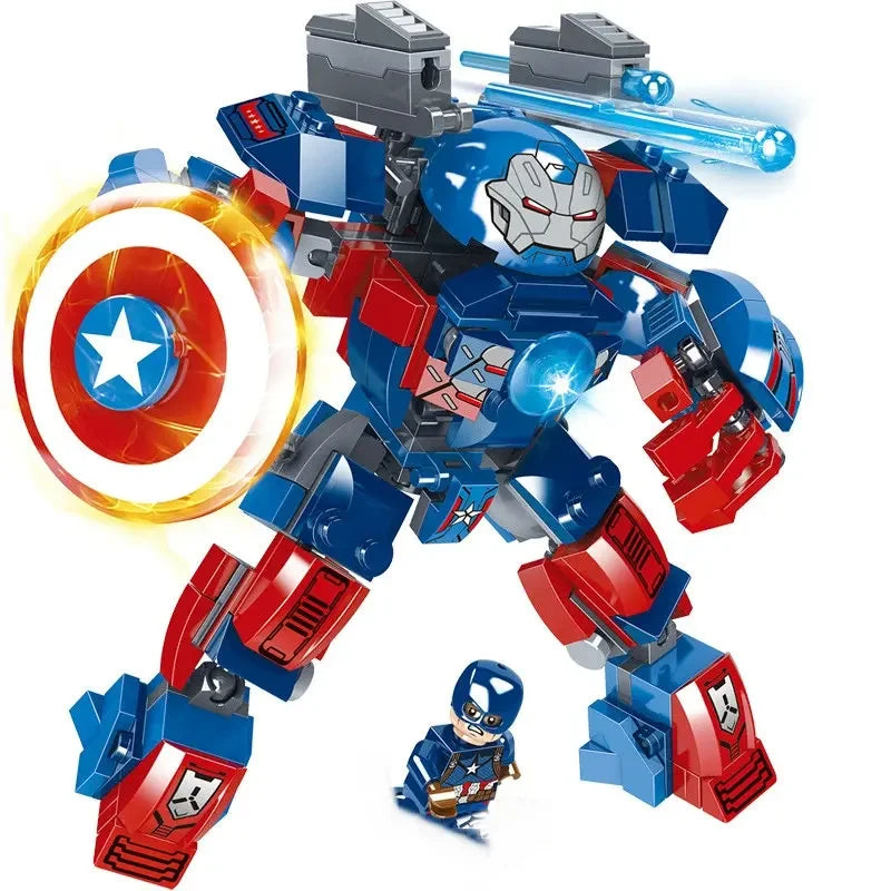 Figurine de héros à construire Iron Big Assembly Figures Action Toys Compatible avec la collection Lego