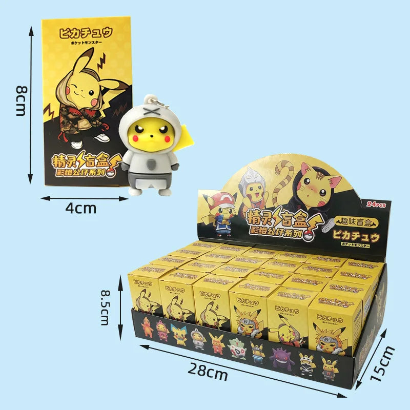 Original Pokemon Blind Box Zufällige Anime Action-figuren Pikachu Keychain Spielzeug
