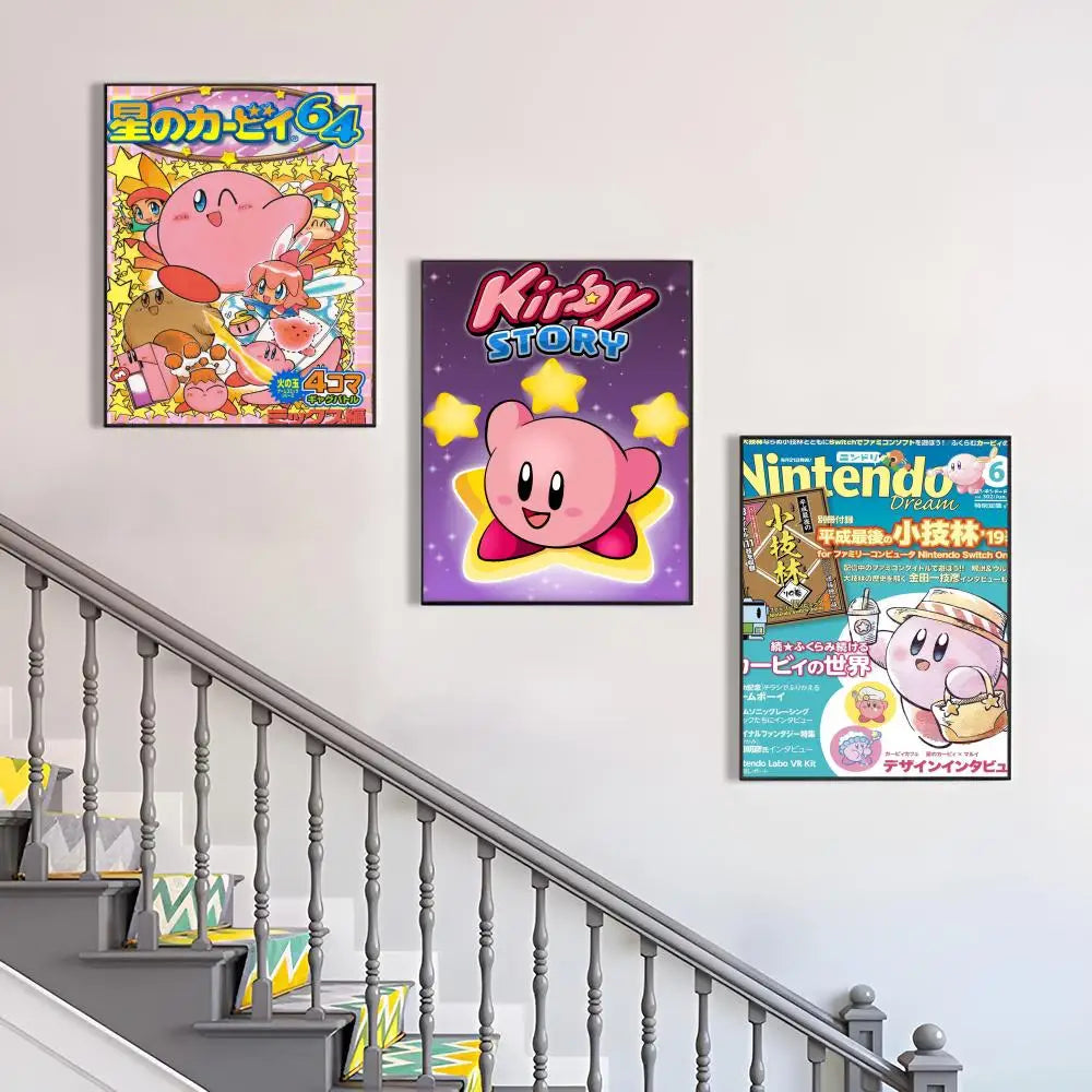 Cartoon Cute K-Kirby Poster Paper Print Art Painting Decoration