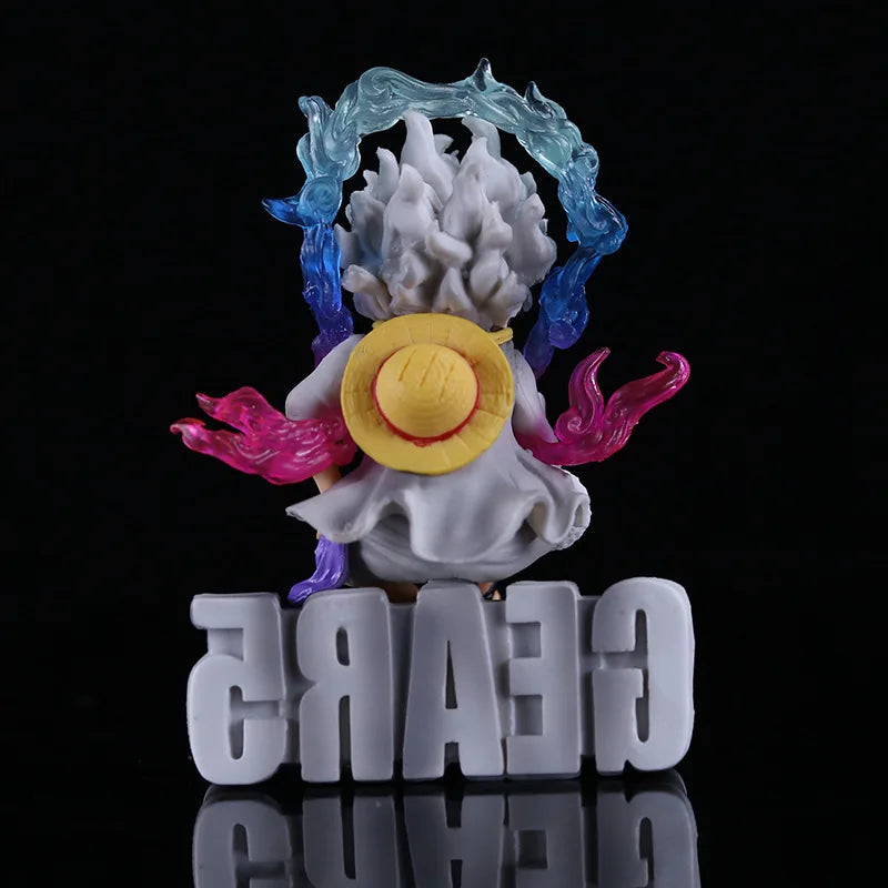 Figurine en PVC One Piece Luffy Gear 5 Nika de 10 cm – Mini jouet de collection animé