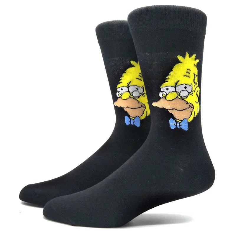 1 Pair Anime Movie Cotton Crew Socks – Role-Playing Calf Socks