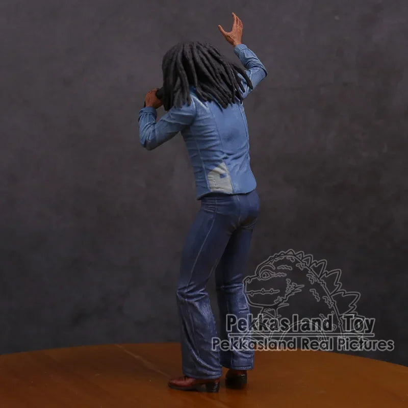 Bob Marley PVC-Actionfigur – 18 cm großes Sammlermodell mit Mikrofon