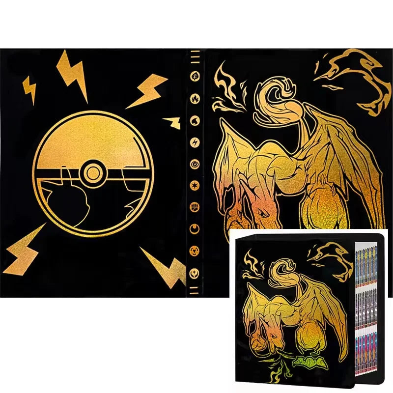 Karte Album Charizard 240/432Pcs Buch Karte Brief Eevee Halter Binder Anime Karten Protector Notebook