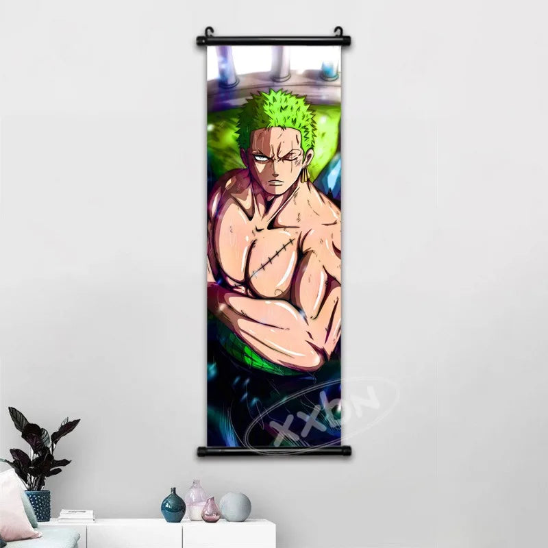 One Piece Anime Wall Art Interior Canvas Prints Zoro Painting Luffy Gear 5 Poster
