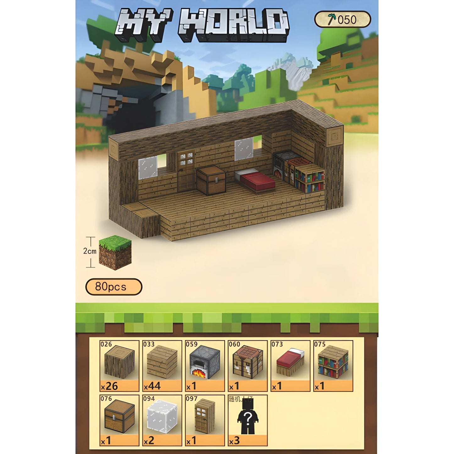 MineCraftion Dungeons DIY-Karte und TNT-Figuren – Kreatives Spielzeugset für Kinder