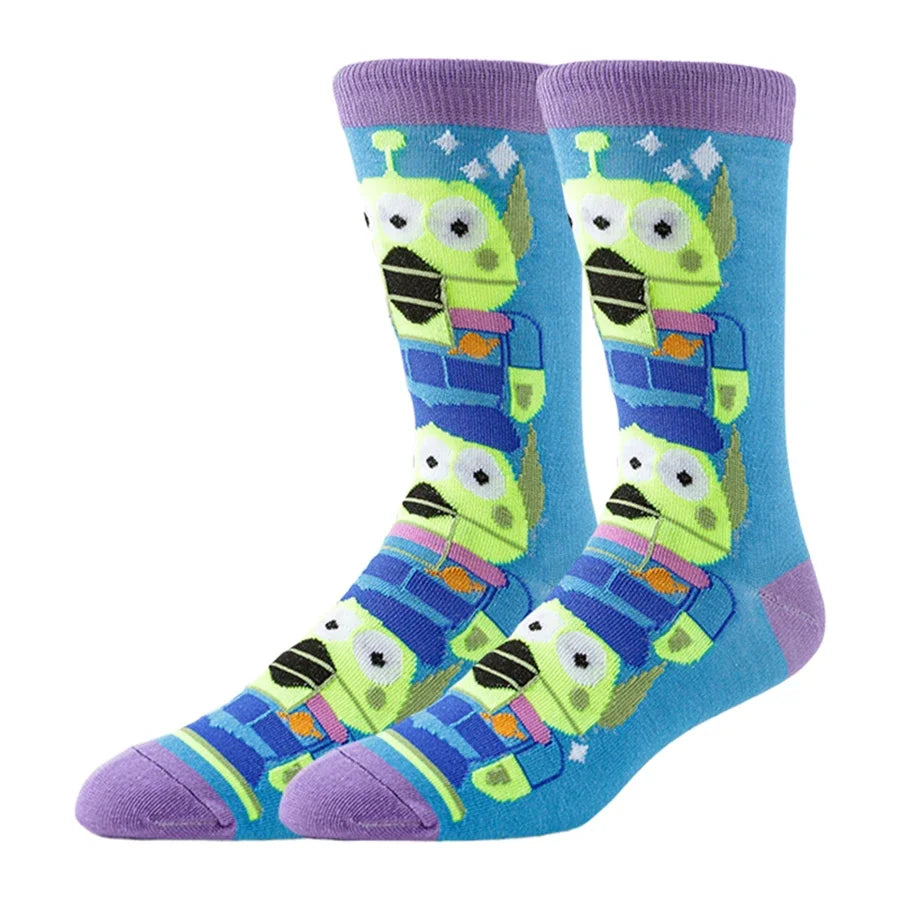 MINISO Disney Cartoon Anime Socken Herren Damen Neuheit Lustige Designer Socken