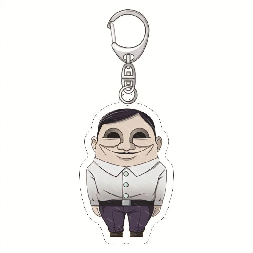 Anime Dandadan Momocute Schlüsselanhänger – Süßer Taschenanhänger aus Acryl, Modeschmuck als Geschenk
